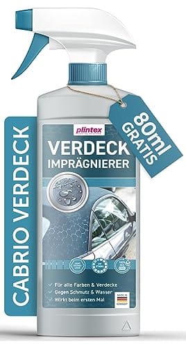 Cabrio Verdeck Impr&auml;gnierung 600ml - Impr&auml;gnierspray f&uuml;r Textil- und Cabrio Stoffdach Pflege - Langanhaltende Versiegelung und PFC freier Verdeck Impr&auml;gnierer