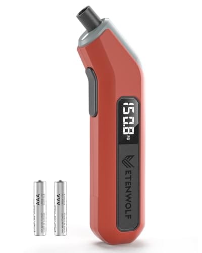 ETENWOLF T300 Reifendruck Pr&uuml;fer Digitaler Luftdruckpr&uuml;fer 0,2-13,8 Bar, Kalibriert auf ANSI B40.7 Grad 2A(&plusmn;0,5%), LED-Display